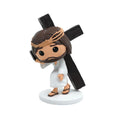 Via Crucis - Jesus Carrying the Cross, Hand-Painted 5.3" Resin Figurine