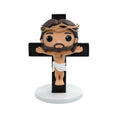 Calvary's Sacrifice - Jesus Crucifix, Hand-Painted 5.3" Resin Figurine